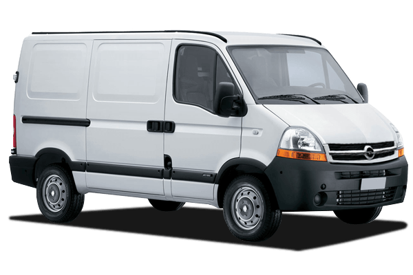 Vue latérale du fourgon OPEL MOVANO A - 1997 – modèle utilitaire aménageable